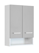 Hängeschrank >Riga< in Hellgrau-Matt - 50x71x20cm (BxHxT)