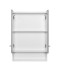 Hängeschrank >Riga< in Hellgrau-Matt - 50x71x20cm (BxHxT)