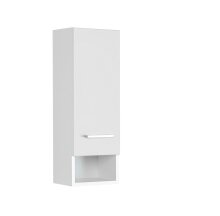 Hängeschrank >Riga< in Weiß-Matt - 25x71x20cm (BxHxT)