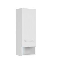 Hängeschrank >Riga< in Weiß-Matt - 25x71x20cm (BxHxT)