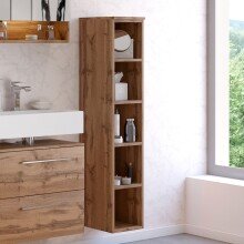 Badregal >Livorno< in Wotan-Eiche - 25x130x35cm...