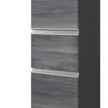 Midischrank >Arezzo< in Eiche Rauchsilber Nachbildung - 40x154x35cm (BxHxT)