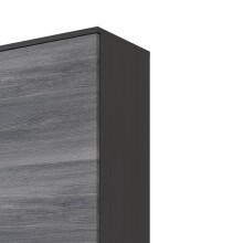 Midischrank >Arezzo< in Eiche Rauchsilber Nachbildung - 40x154x35cm (BxHxT)