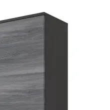 Midischrank >Arezzo< in Eiche Rauchsilber Nachbildung - 40x154x35cm (BxHxT)