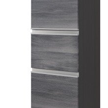 Midischrank >Arezzo< in Eiche Rauchsilber Nachbildung - 40x154x35cm (BxHxT)