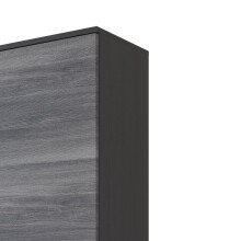 Midischrank >Arezzo< in Eiche Rauchsilber Nachbildung - 40x154x35cm (BxHxT)
