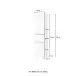 Midischrank >Arezzo< in Eiche Rauchsilber Nachbildung - 40x154x35cm (BxHxT)