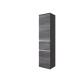 Midischrank >Arezzo< in Eiche Rauchsilber Nachbildung - 40x154x35cm (BxHxT)