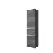 Midischrank >Arezzo< in Eiche Rauchsilber Nachbildung - 40x154x35cm (BxHxT)