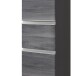 Midischrank >Arezzo< in Eiche Rauchsilber Nachbildung - 40x154x35cm (BxHxT)