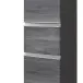 Midischrank >Arezzo< in Eiche Rauchsilber Nachbildung - 40x154x35cm (BxHxT)