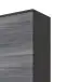 Midischrank >Arezzo< in Eiche Rauchsilber Nachbildung - 40x154x35cm (BxHxT)
