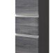 Midischrank >Arezzo< in Eiche Rauchsilber Nachbildung - 40x154x35cm (BxHxT)