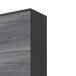 Midischrank >Arezzo< in Eiche Rauchsilber Nachbildung - 40x154x35cm (BxHxT)