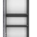 Midischrank >Arezzo< in Eiche Rauchsilber Nachbildung - 40x154x35cm (BxHxT)