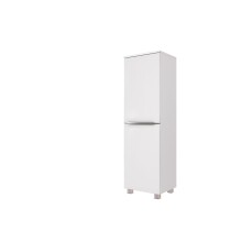 Midischrank >Garda< in Weiß-Matt - 40x130x35cm (BxHxT)