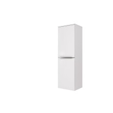 Midischrank >Garda< in Weiß-Matt - 40x130x35cm (BxHxT)