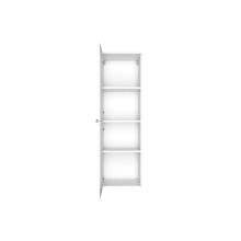 Midischrank >Garda< in Weiß-Matt - 40x130x35cm (BxHxT)