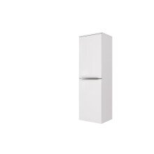 Midischrank >Garda< in Weiß-Matt - 40x130x35cm (BxHxT)