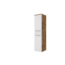 Midischrank >Livorno< in weiß-matt - 30x130x35cm (BxHxT)