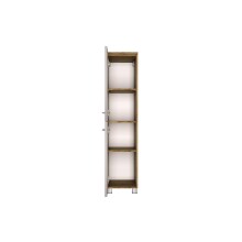 Midischrank >Livorno< in weiß-matt - 30x130x35cm (BxHxT)
