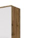 Midischrank >Livorno< in weiß-matt - 30x130x35cm (BxHxT)