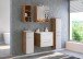 Midischrank >Livorno< in weiß-matt - 30x130x35cm (BxHxT)