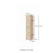 Midischrank >Livorno< in weiß-matt - 30x130x35cm (BxHxT)