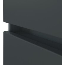 Midischrank >Pienza< in Grau-matt - 40x130x35cm (BxHxT)