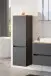 Midischrank >Pienza< in Grau-matt - 40x130x35cm (BxHxT)