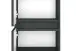 Midischrank >Pienza< in Grau-matt - 40x130x35cm (BxHxT)
