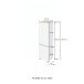 Midischrank >Pienza< in Grau-matt - 40x130x35cm (BxHxT)