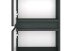 Midischrank >Pienza< in Grau-matt - 40x130x35cm (BxHxT)