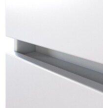 Midischrank >Pienza< in weiß-matt - 40x130x35cm (BxHxT)