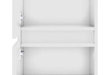 Midischrank >Pienza< in weiß-matt - 40x130x35cm (BxHxT)