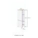 Midischrank >Pienza< in weiß-matt - 40x130x35cm (BxHxT)