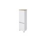 Midischrank >Pienza< in weiß-matt - 40x130x35cm (BxHxT)
