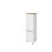 Midischrank >Pienza< in weiß-matt - 40x130x35cm (BxHxT)