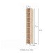 Badregal >Livorno< in Wotan-Eiche - 25x180x35cm (BxHxT)