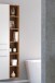 Badregal >Livorno< in Wotan-Eiche - 25x180x35cm (BxHxT)