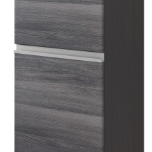 Hochschrank >Arezzo< in Eiche Rauchsilber Nachbildung - 40x180x35cm (BxHxT)