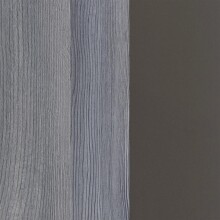Hochschrank >Arezzo< in Eiche Rauchsilber Nachbildung - 40x180x35cm (BxHxT)