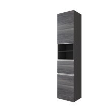 Hochschrank >Arezzo< in Eiche Rauchsilber...