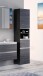 Hochschrank >Arezzo< in Eiche Rauchsilber Nachbildung - 40x180x35cm (BxHxT)
