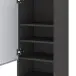 Hochschrank >Arezzo< in Eiche Rauchsilber Nachbildung - 40x180x35cm (BxHxT)