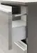 Hochschrank >Arezzo< in Eiche Rauchsilber Nachbildung - 40x180x35cm (BxHxT)