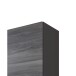 Hochschrank >Arezzo< in Eiche Rauchsilber Nachbildung - 40x180x35cm (BxHxT)