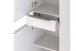 Seitenschrank >Garda< in Weiß-Matt - 40x180x35cm (BxHxT)
