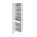 Seitenschrank >Garda< in Weiß-Matt - 40x180x35cm (BxHxT)