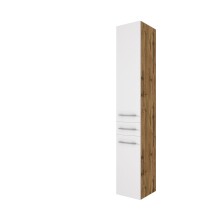 Hochschrank >Livorno< in weiß-matt - 30x180x35cm (BxHxT)
